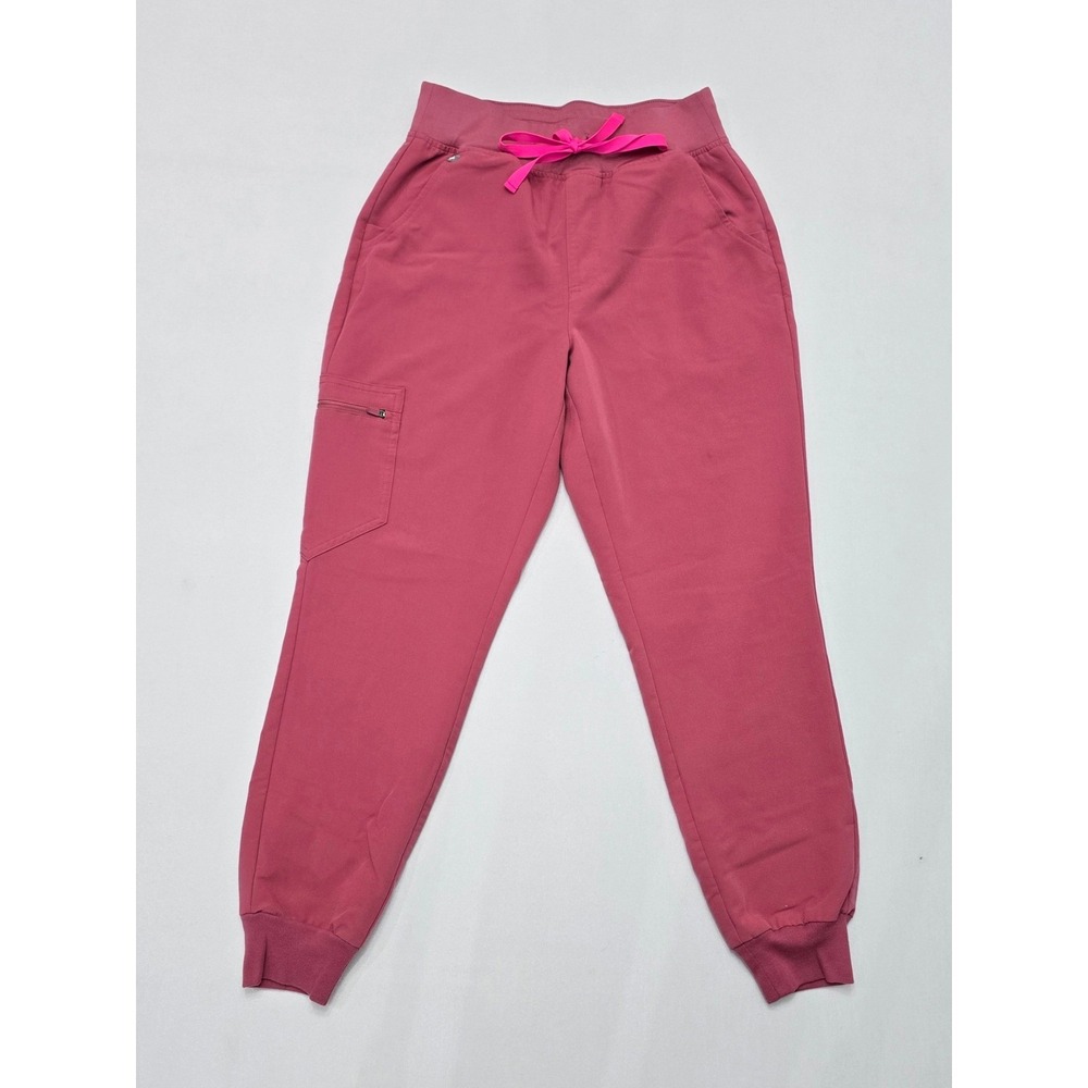 FIGS Technical Collection Zamorra Jogger Scrub Pants Pink W22SW2049P Small